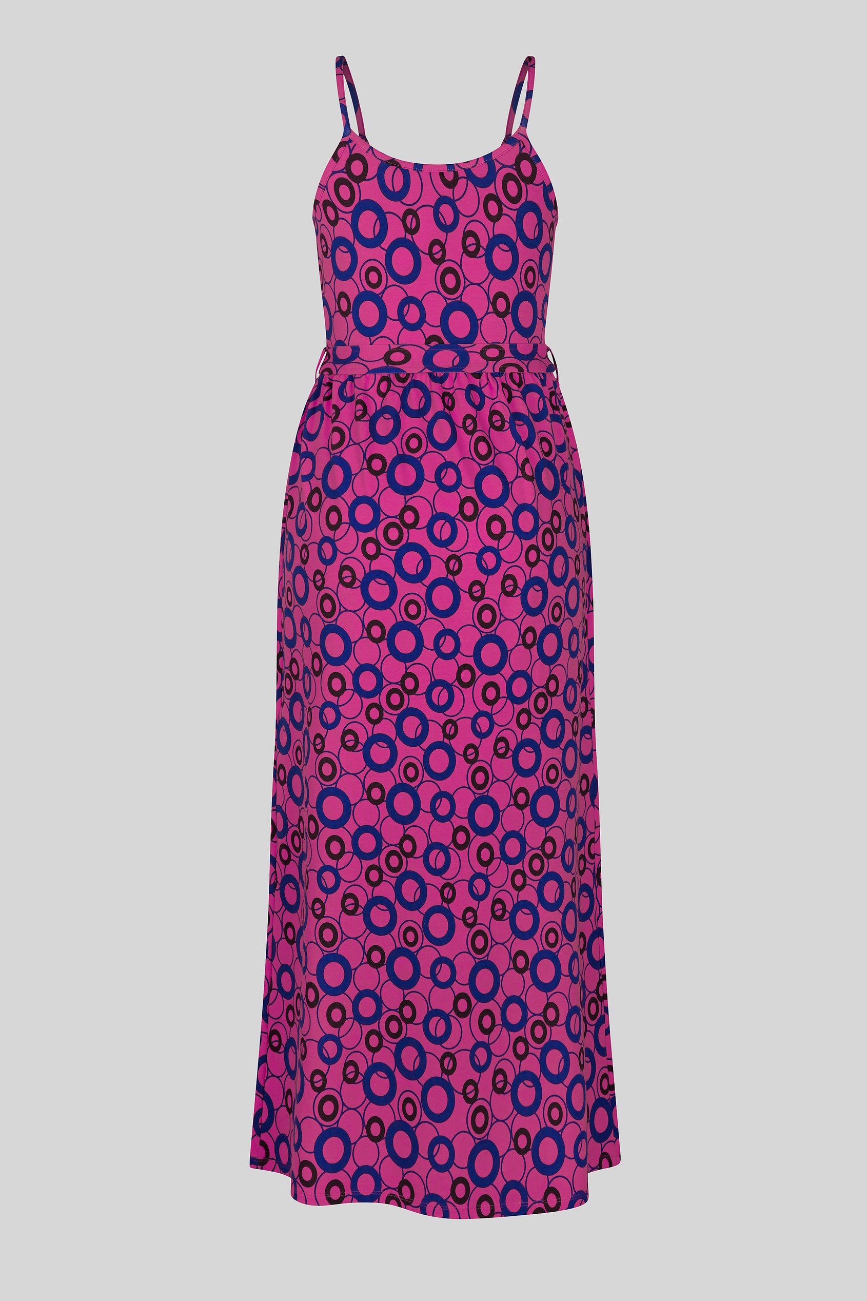 Geo Printed Jersey Wrap Front Maxi Dress