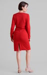 Women's Half Zip Mini Jersey Dress