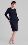 Women's Half Zip Mini Jersey Dress