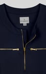Women's Half Zip Mini Jersey Dress