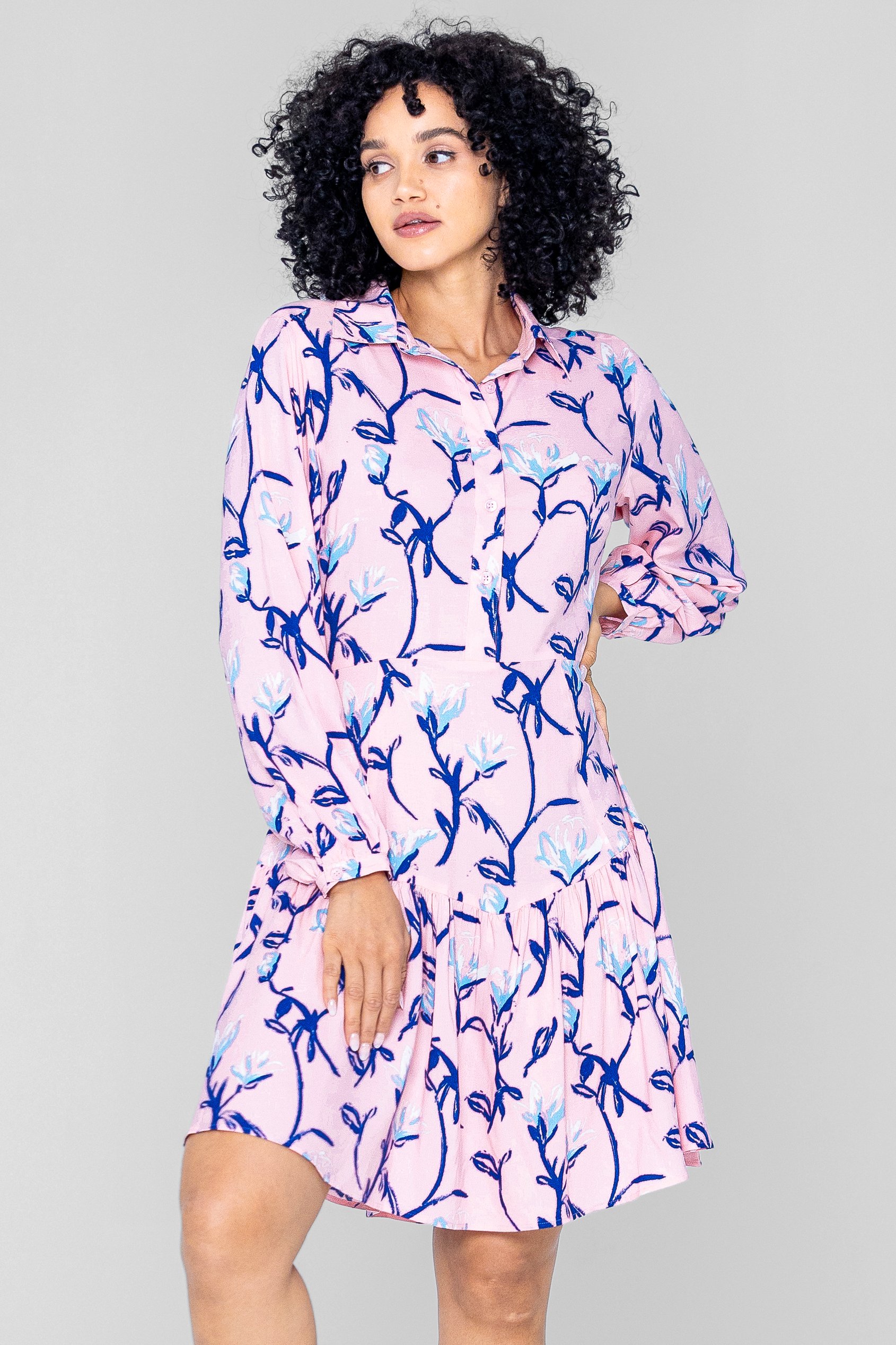 Floral Shirt Dress