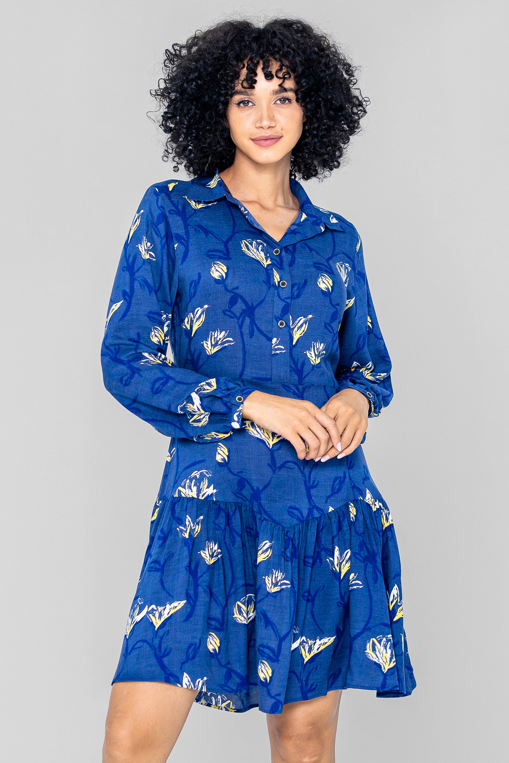 Floral Shirt Dress