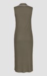 Brooke Sleeveless Contrast Rib Jersey Dress