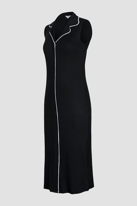 Brooke Sleeveless Contrast Rib Jersey Dress