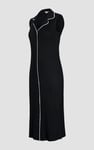 Brooke Sleeveless Contrast Rib Jersey Dress