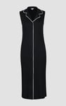 Brooke Sleeveless Contrast Rib Jersey Dress