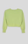 Raw Edge Chest Print Sweatshirt