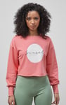 Raw Edge Chest Print Sweatshirt