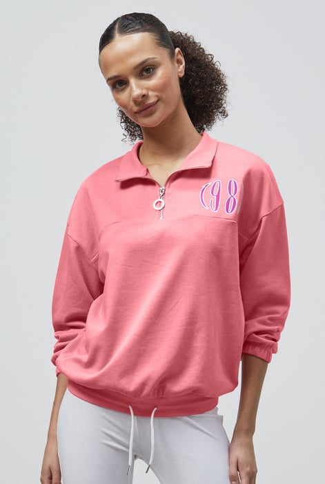 Women’s Blue Quarter Zip Sweatshirt | Enorsia