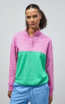 Colour Block LS High Neck Sweatshirt