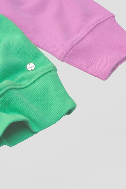 Colour Block LS High Neck Sweatshirt