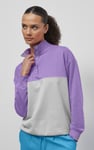 Colour Block LS High Neck Sweatshirt