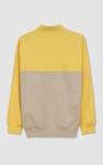 Colour Block LS High Neck Sweatshirt
