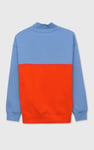 Colour Block LS High Neck Sweatshirt