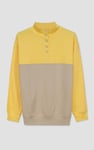Colour Block LS High Neck Sweatshirt