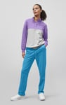 Colour Block LS High Neck Sweatshirt