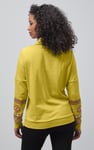 Geo Printed High Collar Sweatshirt