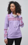 Geo Printed High Collar Sweatshirt