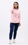 Womens Hooded Tie Waist Sweatshirt