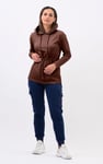 Womens Hooded Tie Waist Sweatshirt