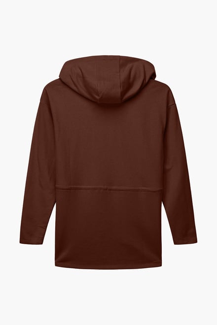 Womens Hooded Tie Waist Sweatshirt