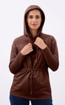 Womens Hooded Tie Waist Sweatshirt