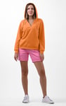 Womens V-Neck Drop Shoulder Hoodie