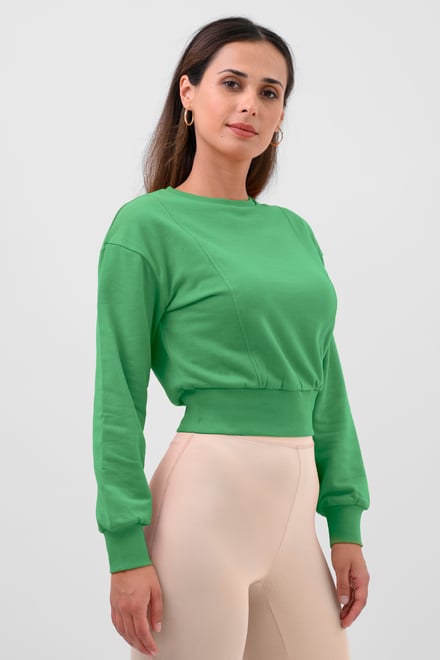 Womens Crop Top Sweatshirt