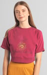 Womens Blossom Print Cropped Sweatshirt