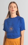 Womens Blossom Print Cropped Sweatshirt