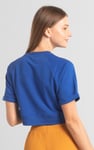 Womens Blossom Print Cropped Sweatshirt