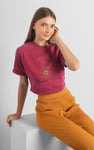 Womens Blossom Print Cropped Sweatshirt