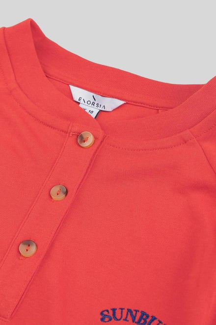 Henley Button Up Long Sleeve Sweatshirt