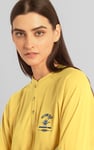 Henley Button Up Long Sleeve Sweatshirt