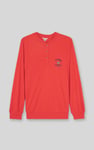 Henley Button Up Long Sleeve Sweatshirt