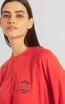 Henley Button Up Long Sleeve Sweatshirt
