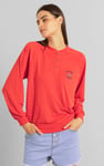 Henley Button Up Long Sleeve Sweatshirt