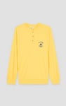 Henley Button Up Long Sleeve Sweatshirt