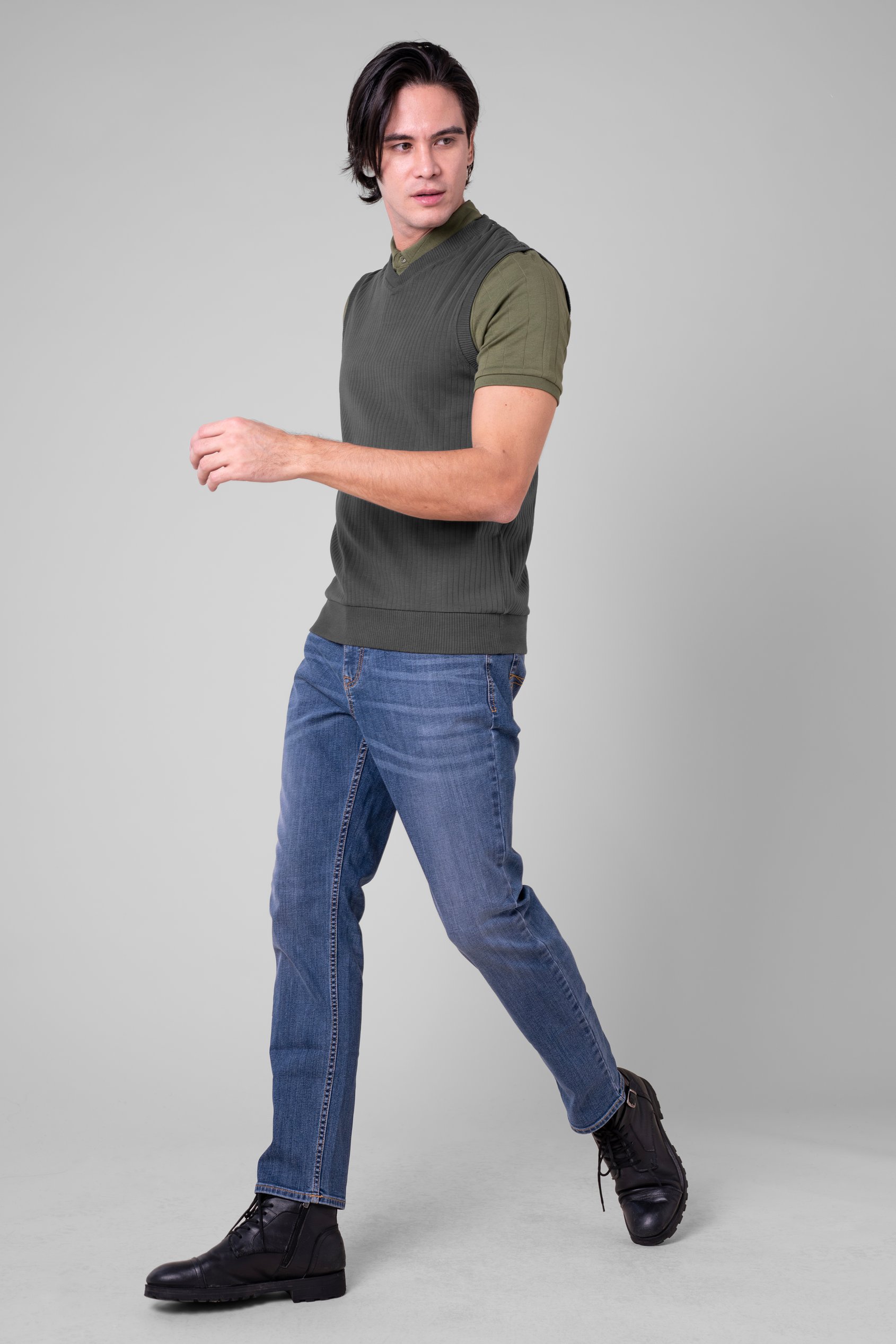 Mens Rib Vest