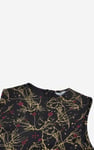 Asymmetric Hem Sleeveless Printed Top