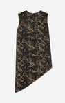 Asymmetric Hem Sleeveless Printed Top