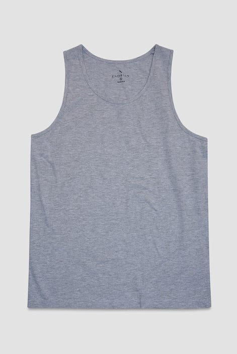 Mens White Essential Cotton Vest