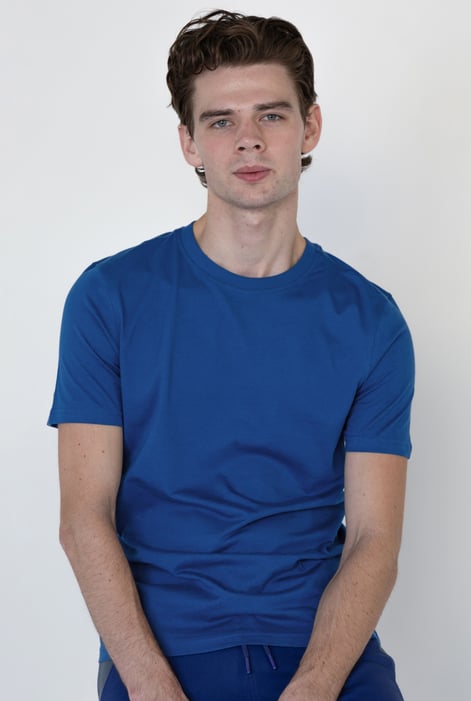 Purple/Blue/Navy Soft Cotton T-Shirt And Vest 3 Pack
