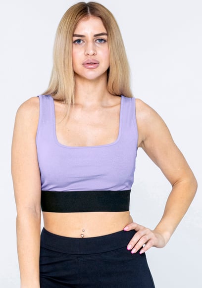 Y Back Body Fitted Cropped Vest