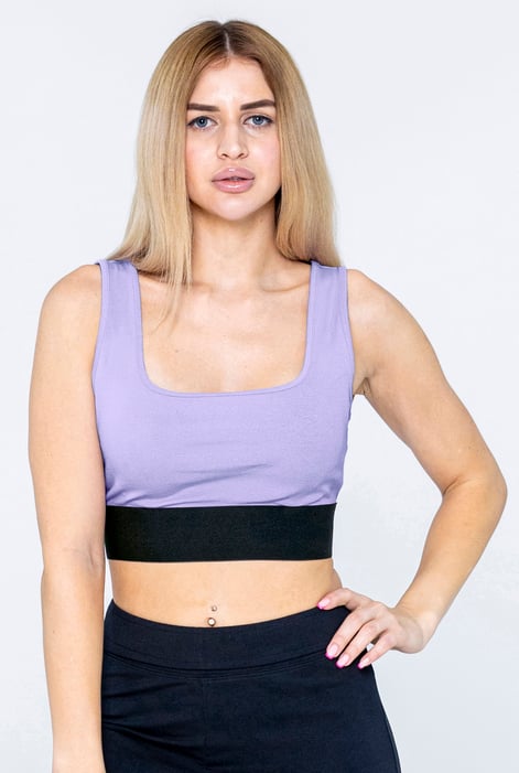 Green Y Back Body Fitted Cropped Vest