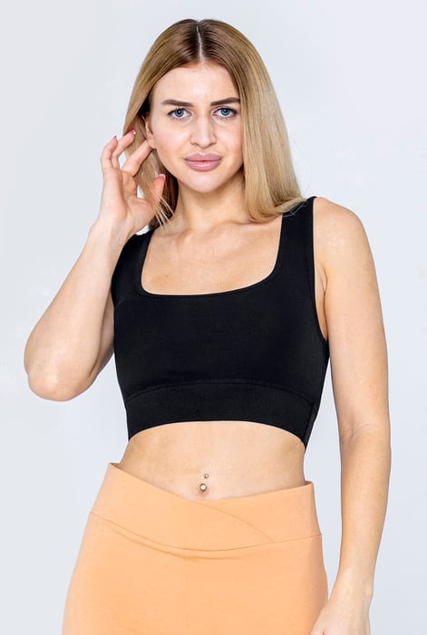 Green Y Back Body Fitted Cropped Vest