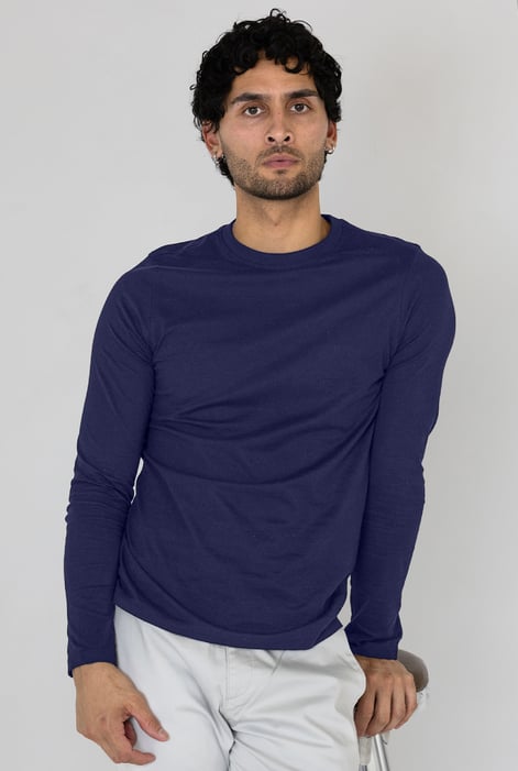 White/Grey Mélange Regular Fit Long Sleeve T-Shirt 2 Pack