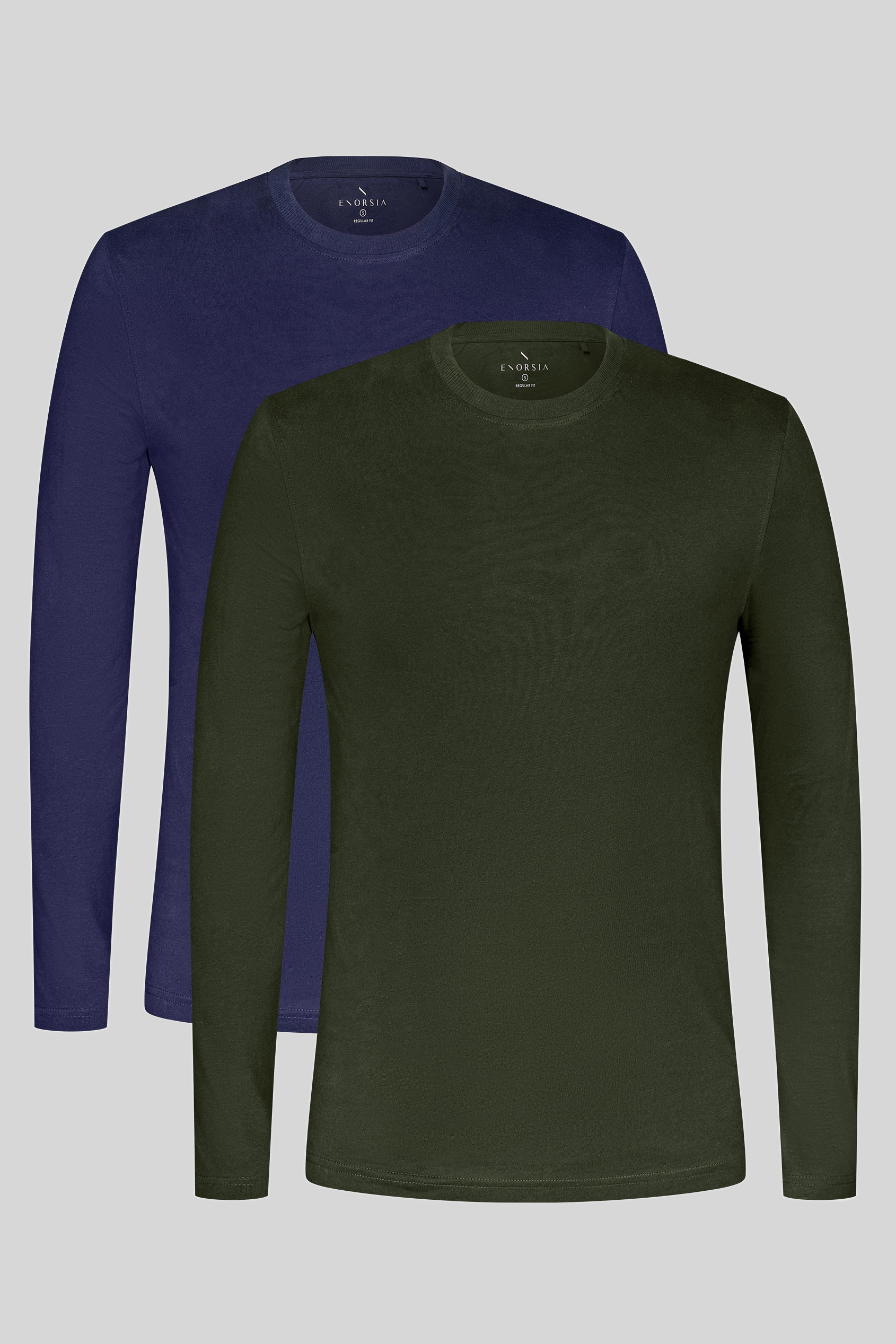 Regular Fit Long Sleeve T-Shirt 2 Pack