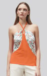 Halter Neck Floral Printed Cami