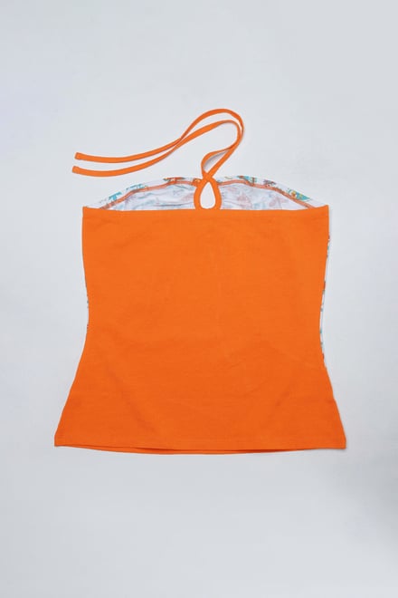 Halter Neck Floral Printed Cami